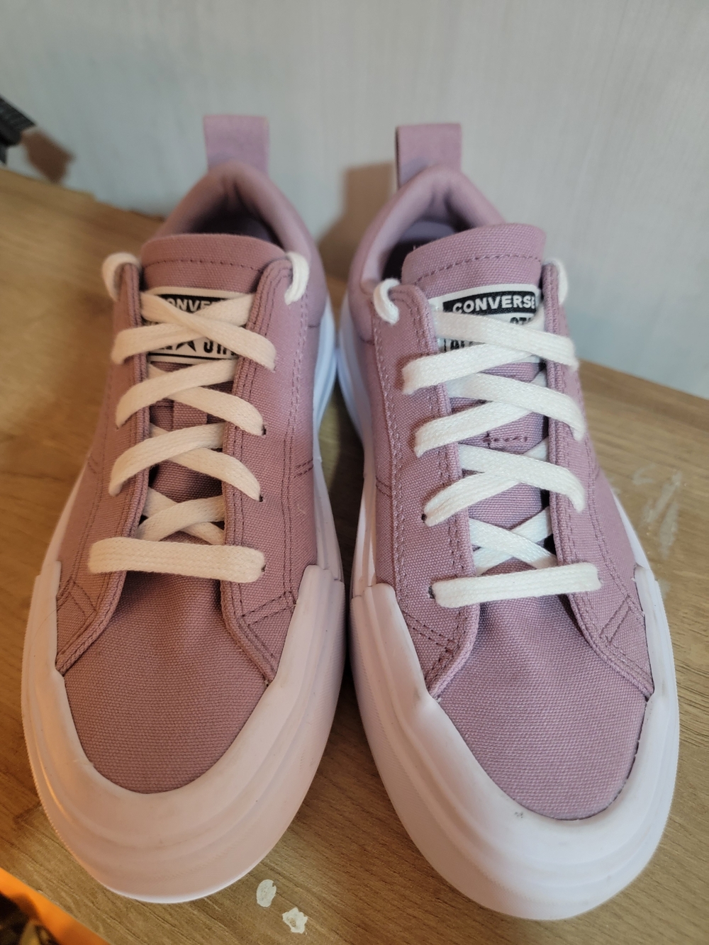 Converse Lilac Platform Canvas Sneakers